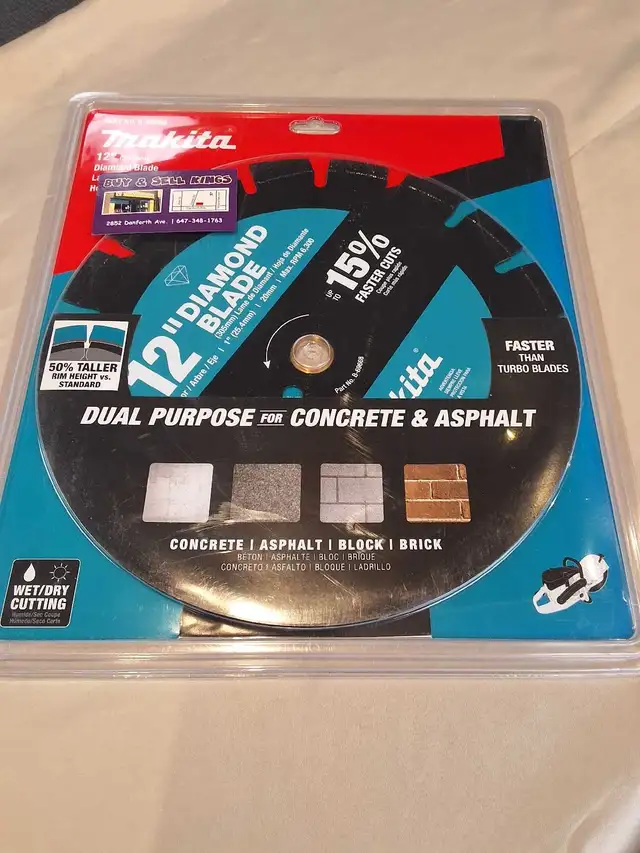 Makita B-69668 12' Diamond Quick Cut Concrete Saw Blade NEW