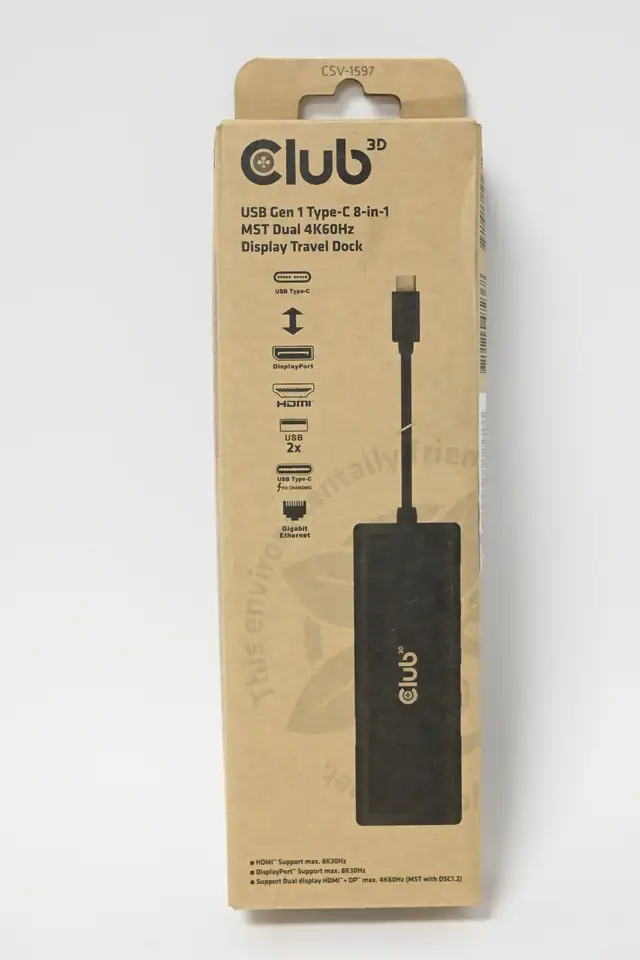 Docking Station Club 3D USB Gen 1 Type C 8 in 1 USED