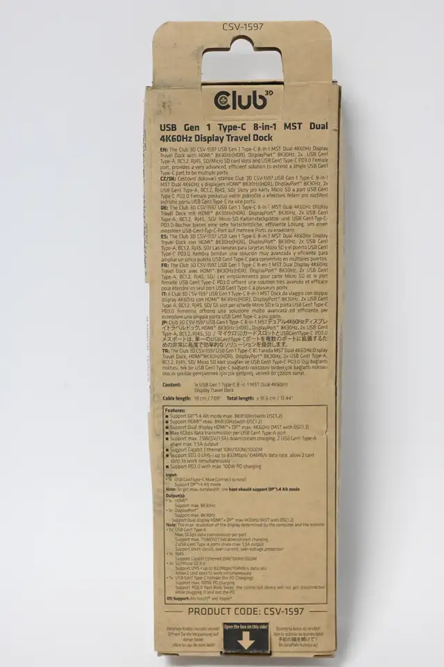 Docking Station Club 3D USB Gen 1 Type C 8 in 1 USED - Photo 2