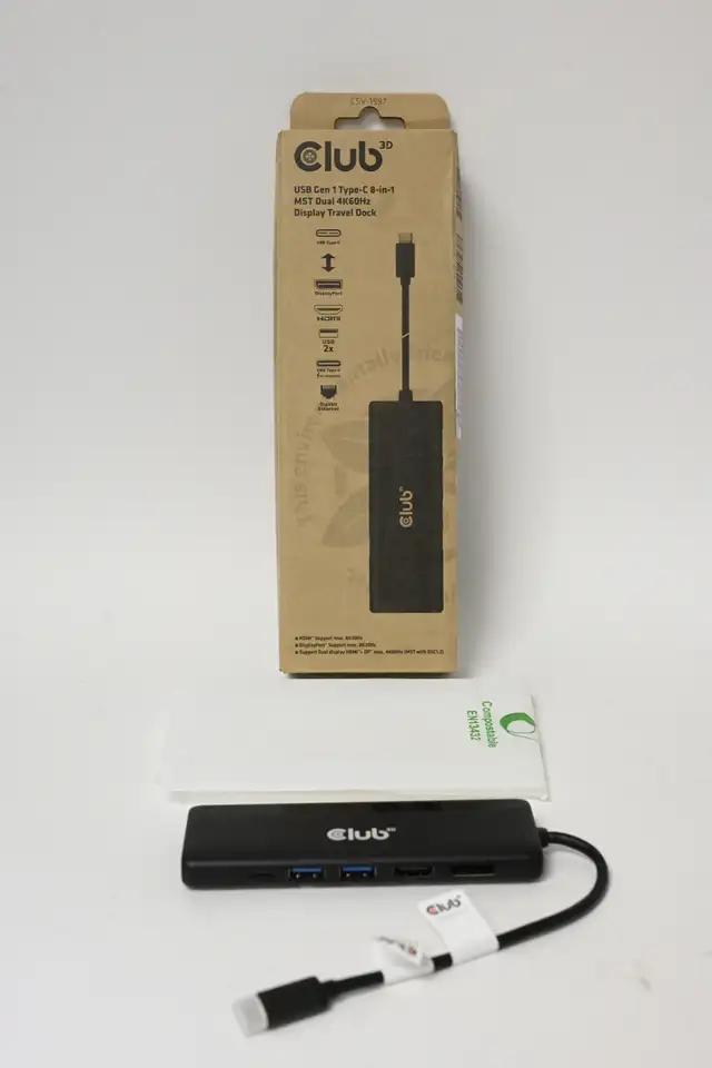 Docking Station Club 3D USB Gen 1 Type C 8 in 1 USED - Photo 5