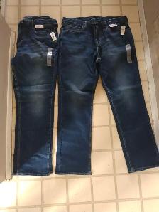 New 2 Pairs of Men's Old Navy Jeans 38'W x 32'L Straight Leg