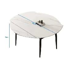 Brand New 1.35m Diameter Sintered Stone Dining Table $399 - Photo 2