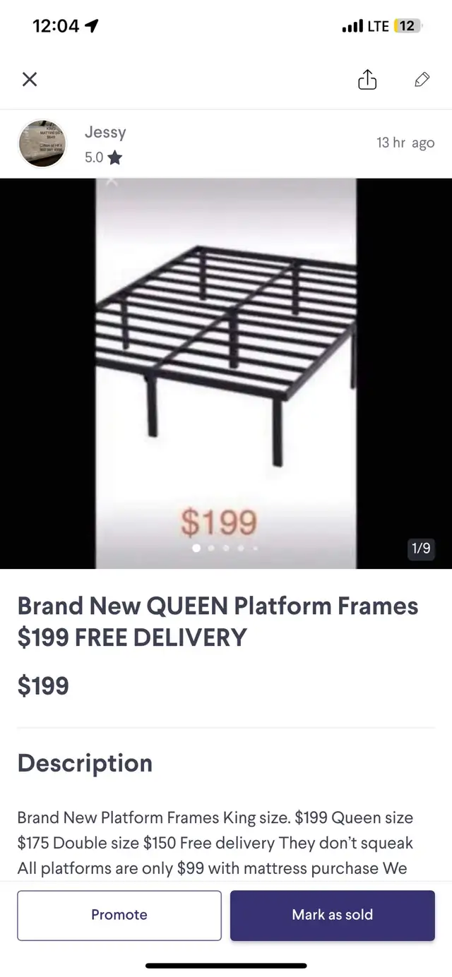 Brand New KING PILLOWTOPS $499 Platform $99 DELIVERY - Photo 9