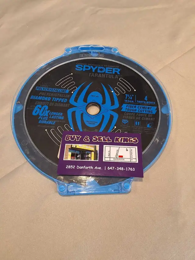 Spyder Tarantula 7 1/4' Carbide Fiber Cement Saw Blade NEW