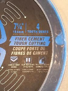 Spyder Tarantula 7 1/4' Carbide Fiber Cement Saw Blade NEW - Photo 3