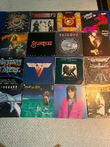 Vinyl records x16. Heavy metal, hard rock. Runaways, Zappa, more