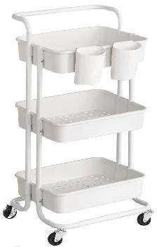 SONGMICS 3-Tier Rolling Utility Cart