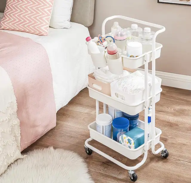 SONGMICS 3-Tier Rolling Utility Cart - Photo 2