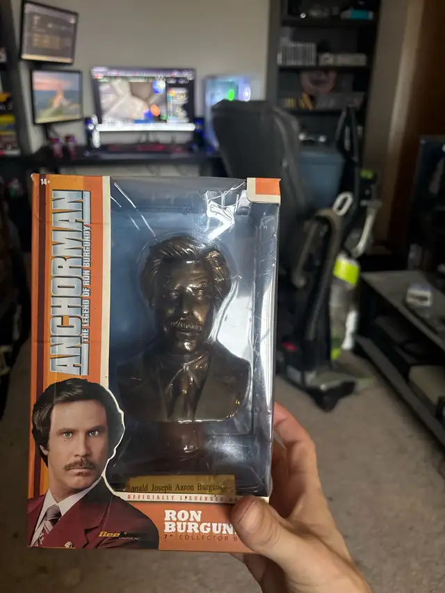 Selling Ron Burgundy collector bust.