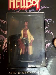 Selling Hellboy book and figure boxed set.
