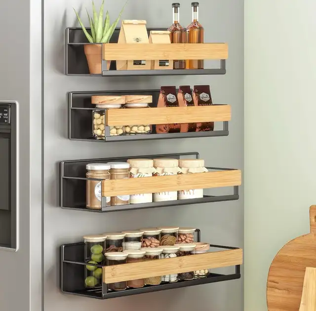 Magnetic Spice Rack Set (4-Piece)