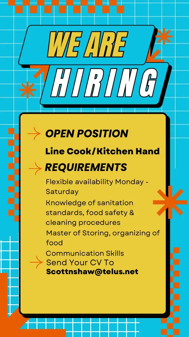 Line Cook /  Kitchen Hand