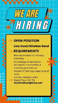 Line Cook /  Kitchen Hand