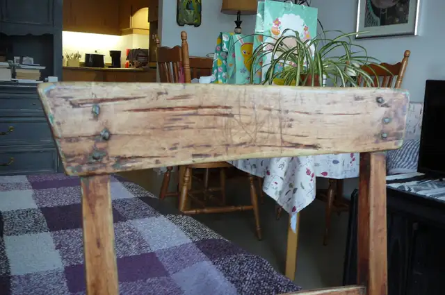 CHAISE ANTIQUE avec Chevilles , Clous à tête carrée , Babiche - Photo 2