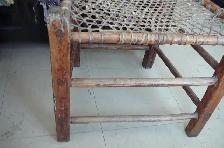 CHAISE ANTIQUE avec Chevilles , Clous à tête carrée , Babiche - Photo 8