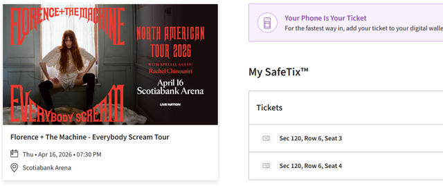 Florence   The Machine Apr 16 Scotiabank - Everybody Scream Tour