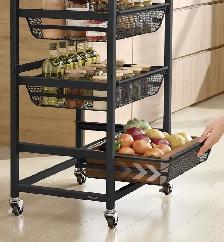 VASAGLE 4-Tier Rolling Kitchen Cart - Photo 4