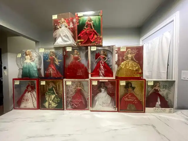 Christmas Barbie doll collections