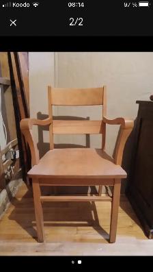 4 chaises en bois - Photo 2