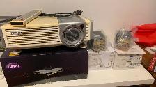 An antique Ben Q projector for $20, with two replacement bulbs.