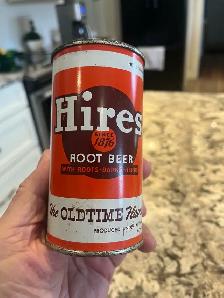 antique hires root beer can