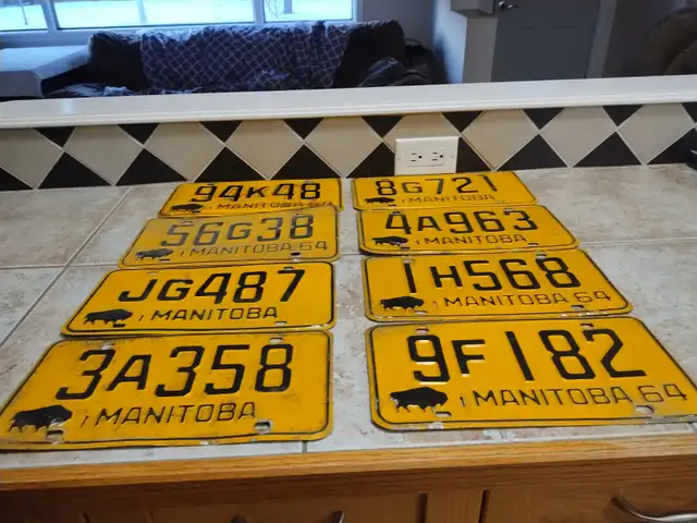 1964 license plates