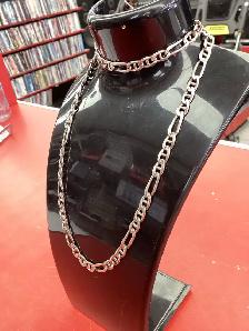 chaîne en argent figaro - Photo 2