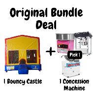 bouncy castle , bounce house, cotton candy machine
