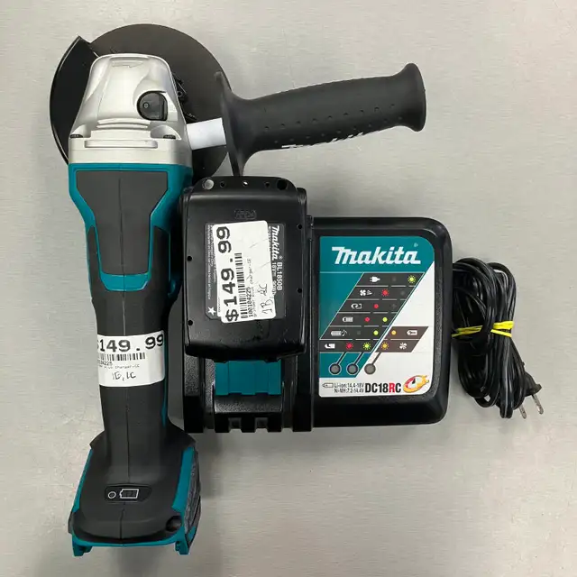 Makita DGA508 Brushless 5' Angle Grinder Bundle