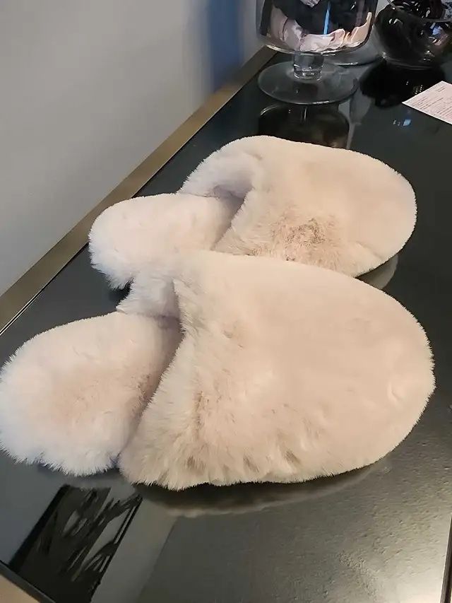 Brand New White Slippers