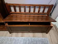 Wooden bench
