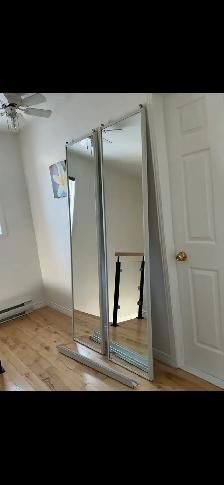 2 portes miroir coulissante