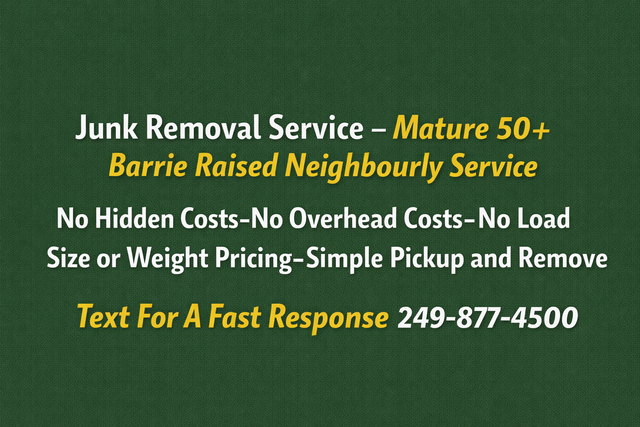 JUNK REMOVAL -AFFORDABLE -SIMPLE FAST PICKUP