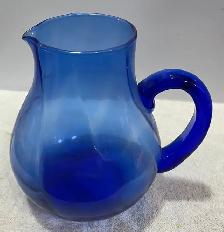 Blue Cobalt Hand Blown Glass Pitcher - Photo 2