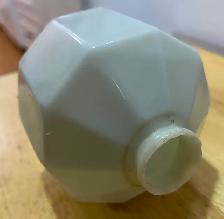 Antique Milk Glass Lighting Rod Globe - Photo 3