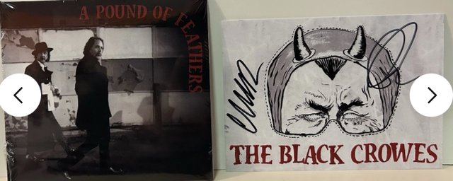 THE BLACK CROWES AUTOGRAPHED HAND SIGNED CD POUND OF FEATHERS! - Photo 2