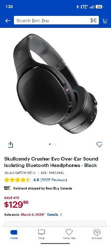 SKULLCANDY CRUSHER EVO WIRELESS HEADPHONES - Photo 6