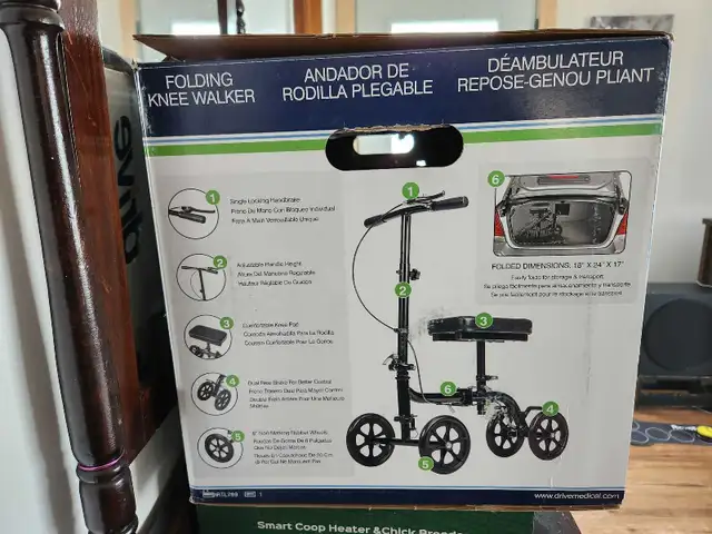 folding knee walker