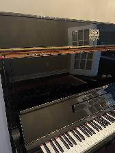 Kawai NS-25 Upright Piano – Polished Ebony – Adjustable Bench - Photo 7