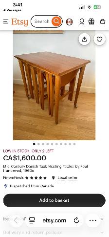 Mid-Century Danish Teak Nesting Tables by Poul Hundevad, 1960s - Photo 7