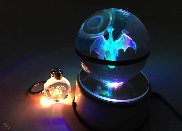 Glass light up PokeBalls (BNIB) - Photo 6
