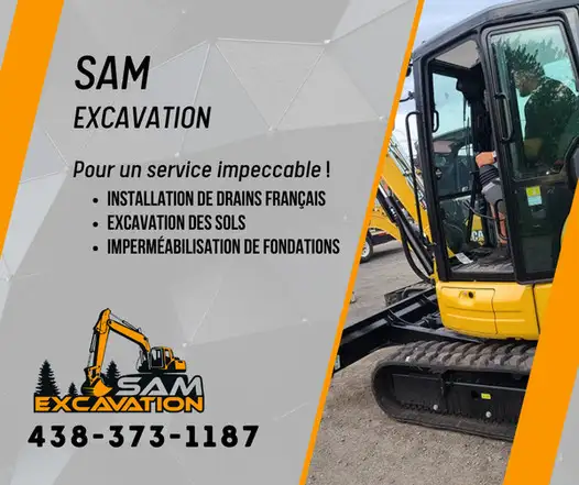 Installation drains français & excavation Longueuil 514-891-9933 - Photo 8