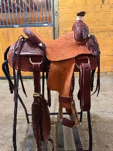 Youth Team Roping Saddle - Photo 2