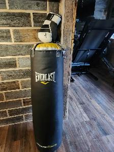 Everlast Powerlock Heavy Back w/2 sets gloves