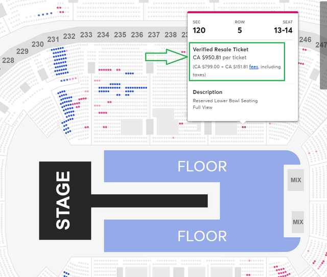 Florence   The Machine Apr 16 Scotiabank - Sec 120 (2 seats) - Photo 3