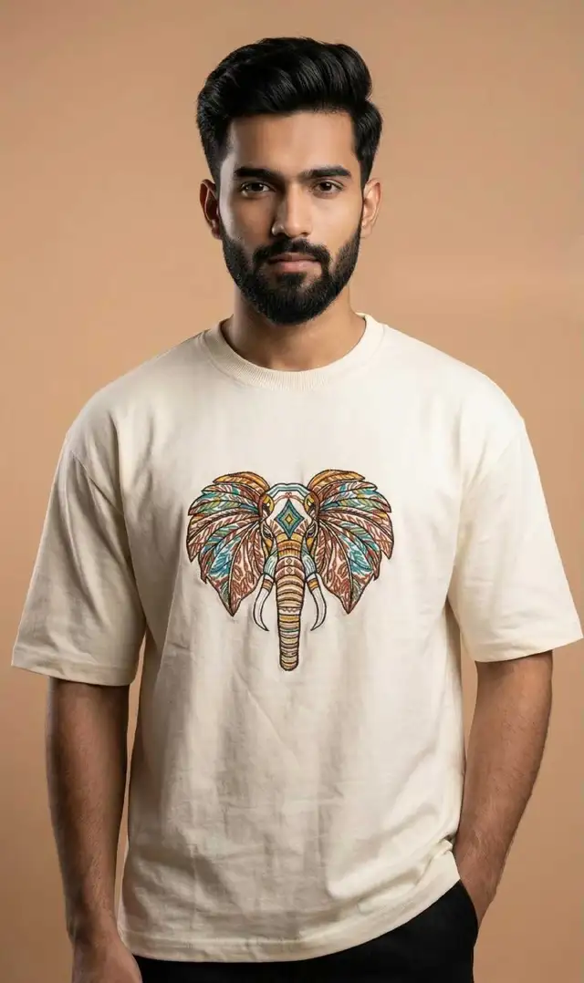Brand new T-shirt with Embroidery work