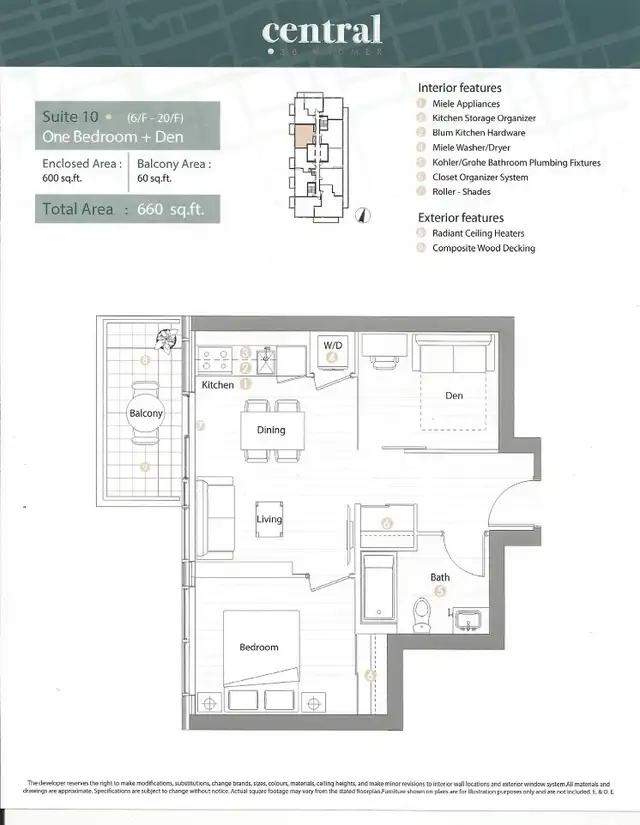 1 1 downtown core furnished condo rental