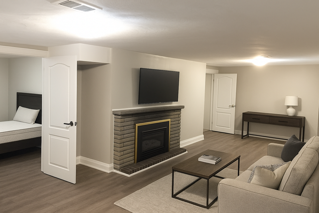 Renovated Large 1 Bedroom Basement Apartment Separate Entrance