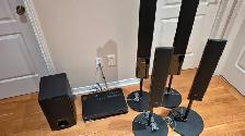 Sony Receiver   4 Speakers   Subwoofer - Only $140!