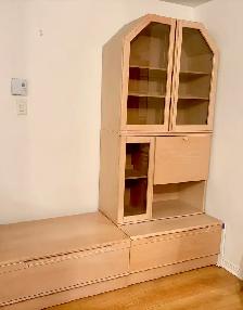 Meuble de télé en pin massif